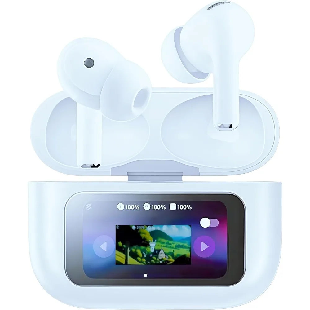 Premium Noise-Cancelling Bluetooth Earphones with Real-Time Tra...